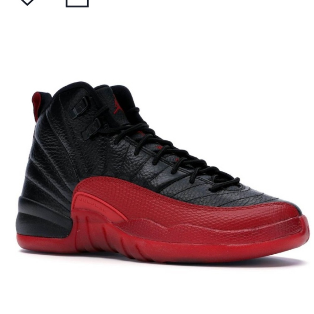 AIR JORDAN 12 retro Flu Game youth size 1.5 high tops